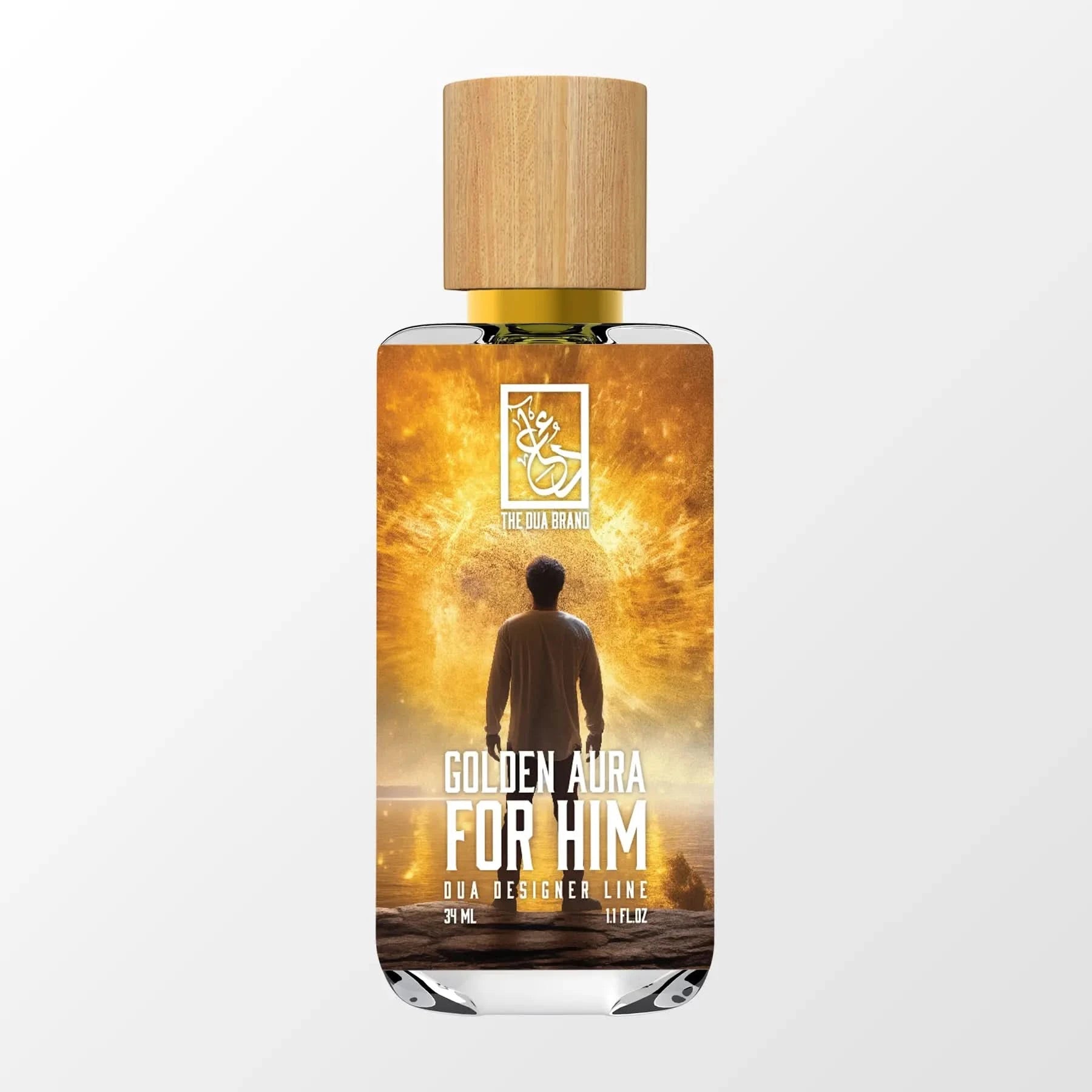 Golden Aura for Him Dua Fragrances Inspired by Roberto Cavalli Masculine Perfume 34ml 1.1 fl oz Extrait de Parfum