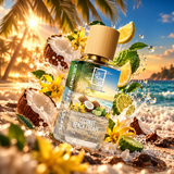 Tilted Coconut Beach Escape