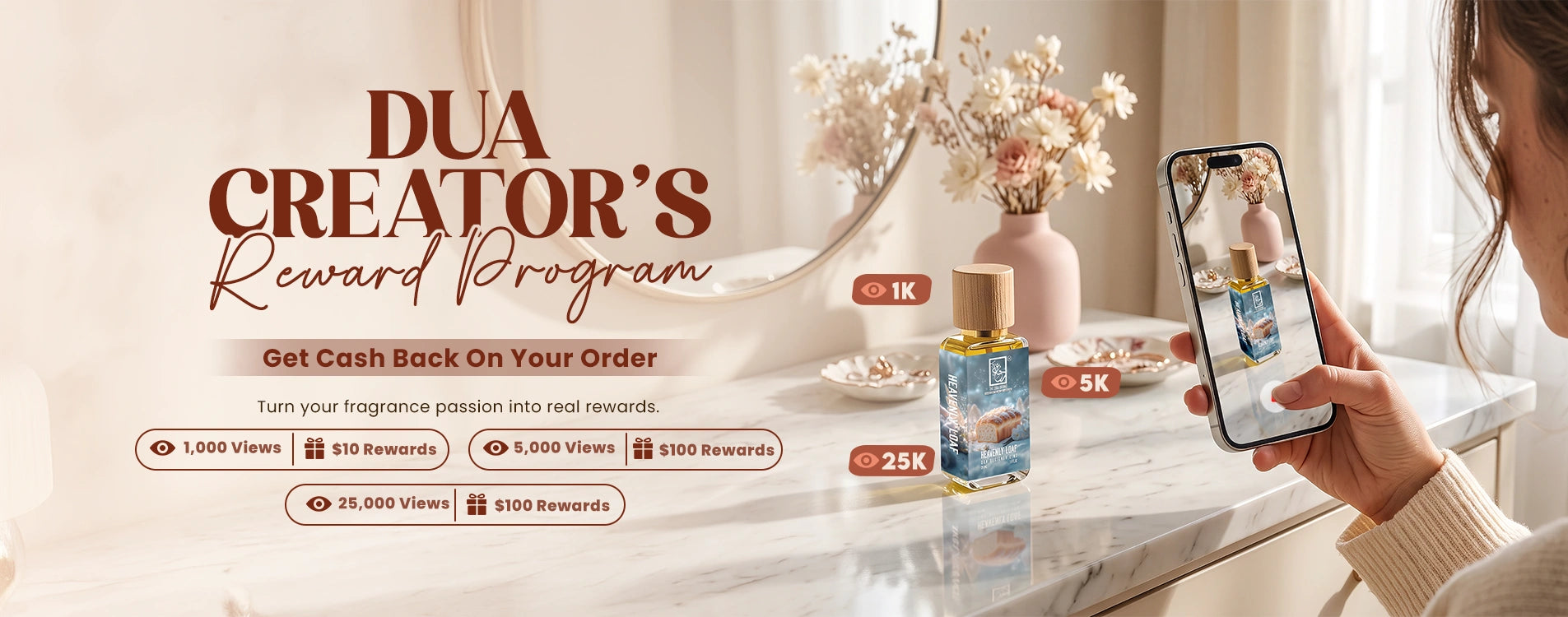 The Dua Brand rewards campaign