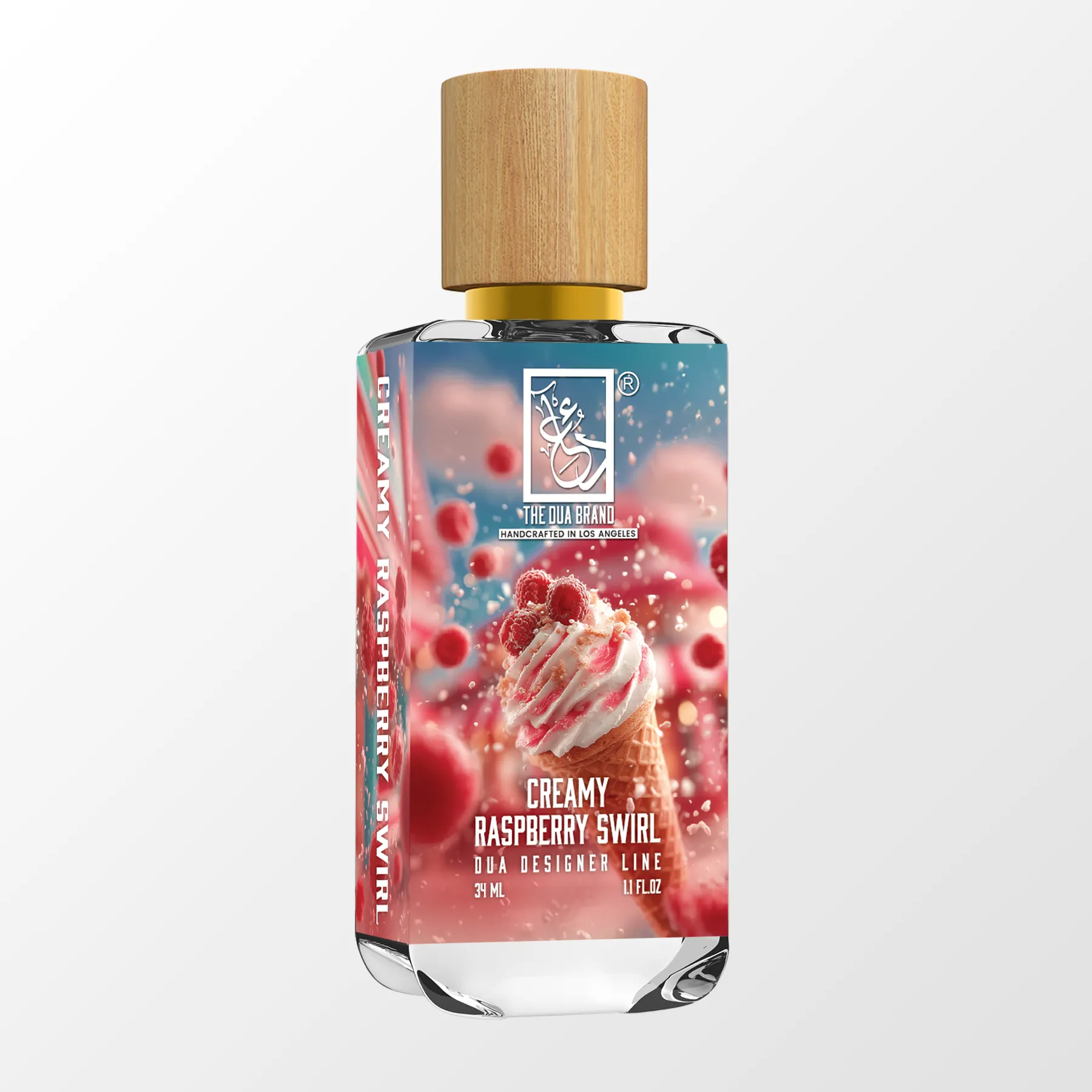 Tilted Creamy Raspberry Swirl