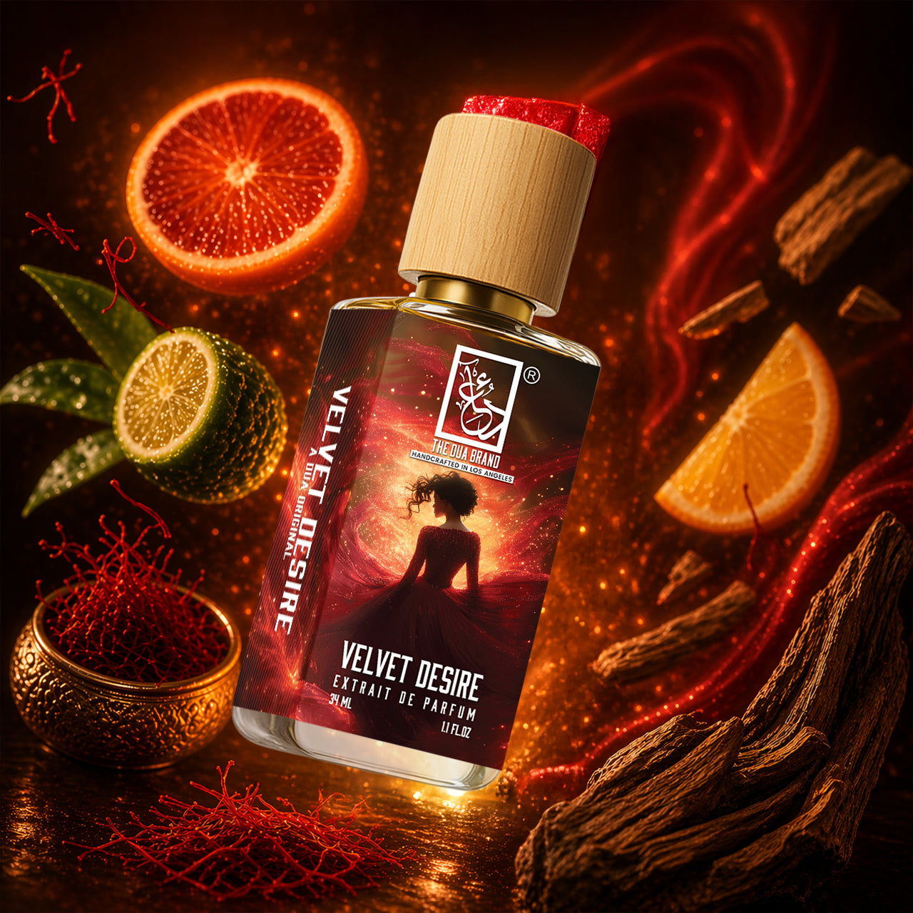 Velvet Desire - Citrus Woody Musk Perfume - DUA FRAGRANCES - 34ML