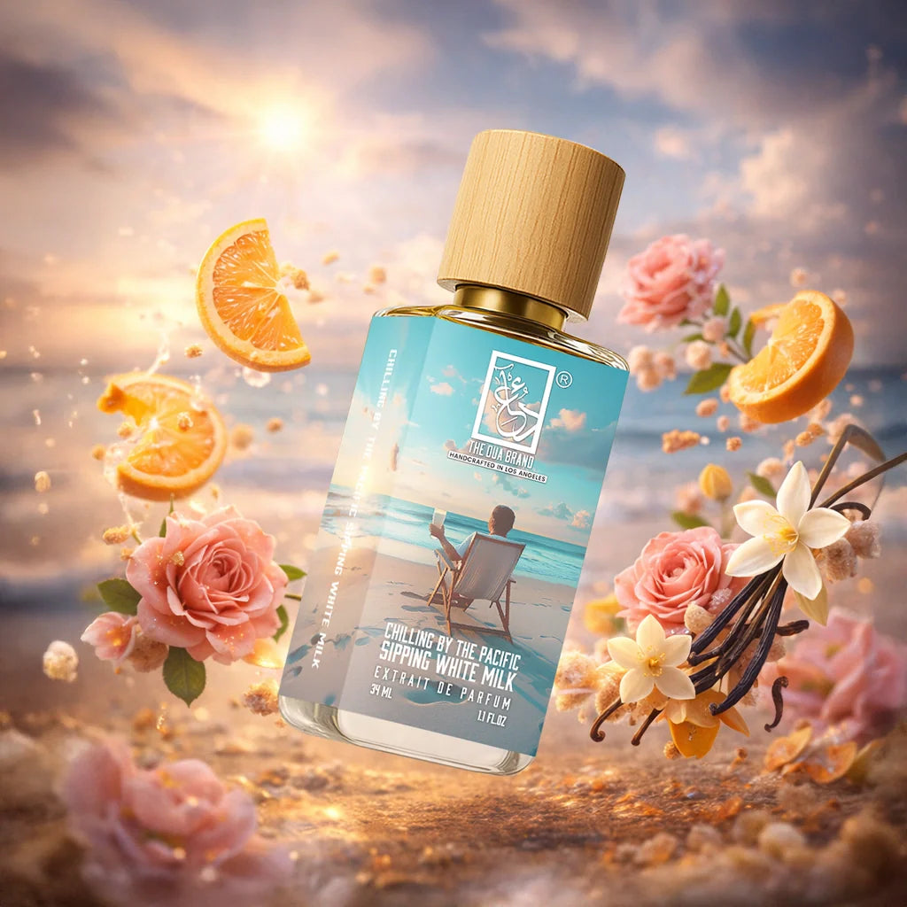 Chilling By The Pacific Sipping White Milk