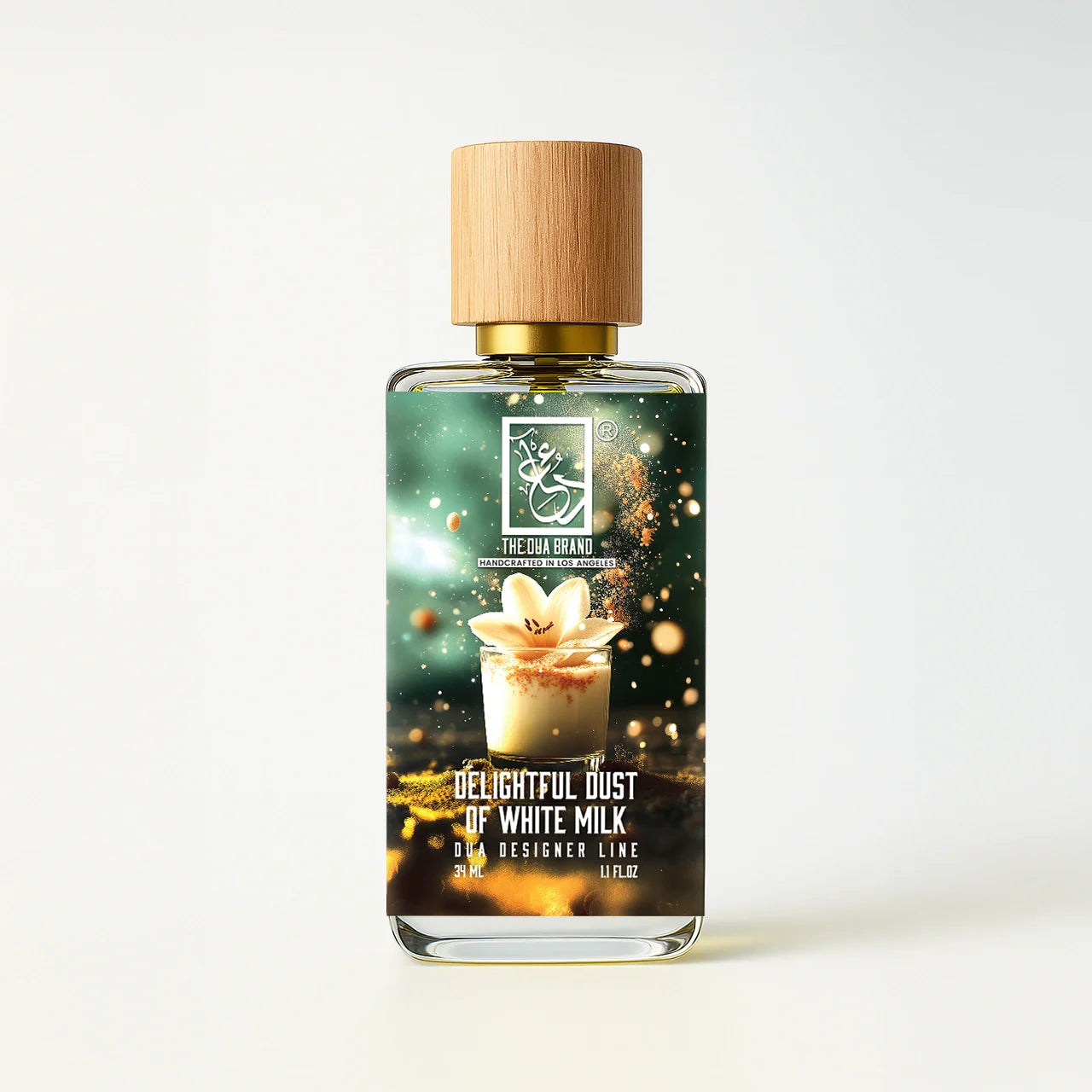 Front Delightful Dust Of White Milk