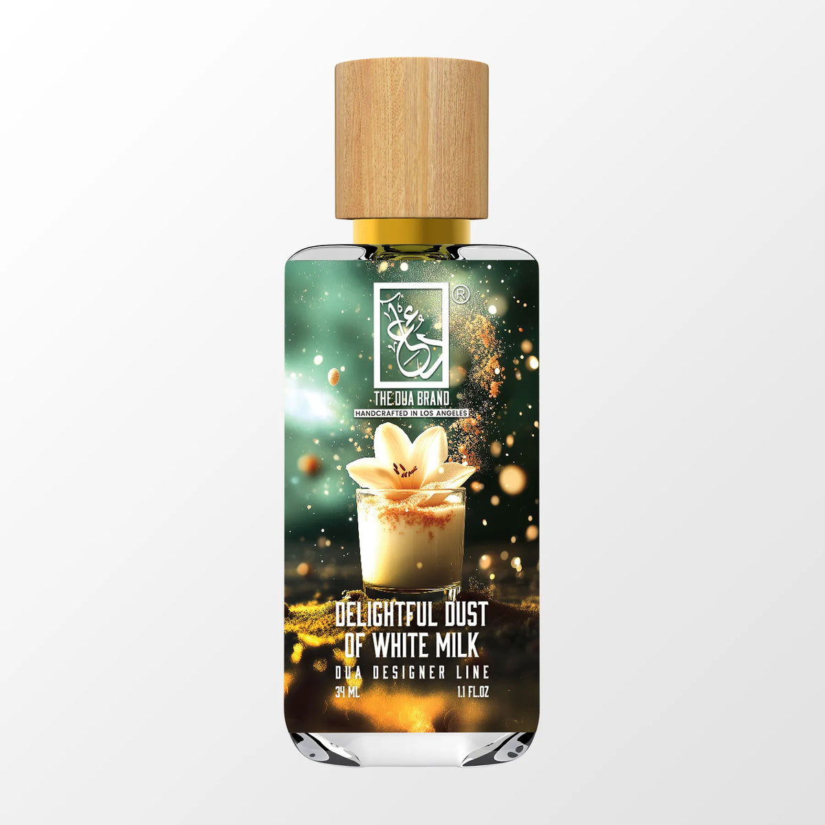 Front Delightful Dust Of White Milk