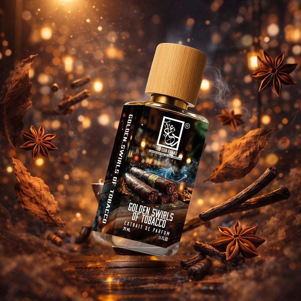 Tilted Golden Swirls Of Tobacco