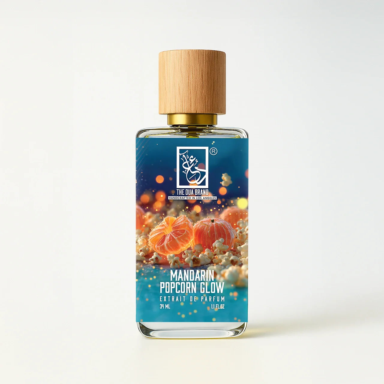 Front Tilted Mandarin Popcorn Glow